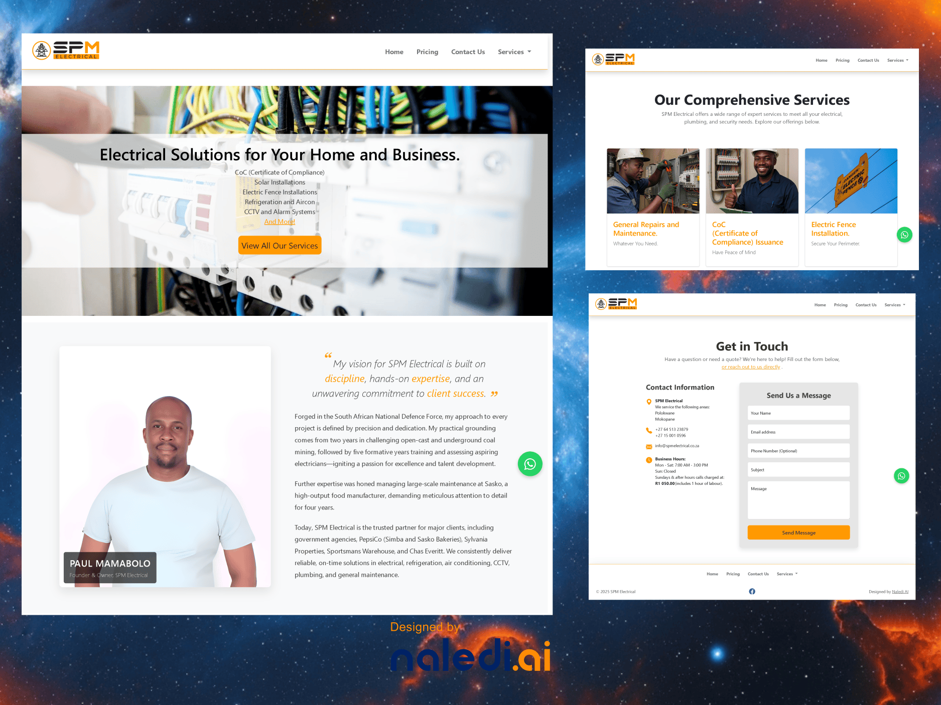 Featured Project Website Screenshot 1